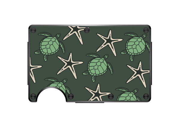 Sea Turtles and Starfish Ridge Wallet Grips